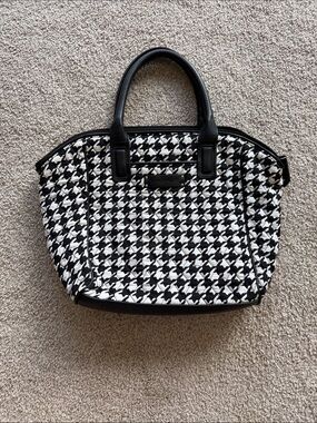 Vera Bradley Black and White Houndstooth Tote